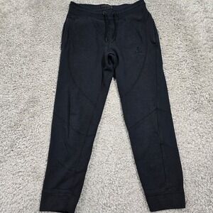 Jordan Flight Fleece Joggers Mens Small Black Tapered Sweatpants Athleisure